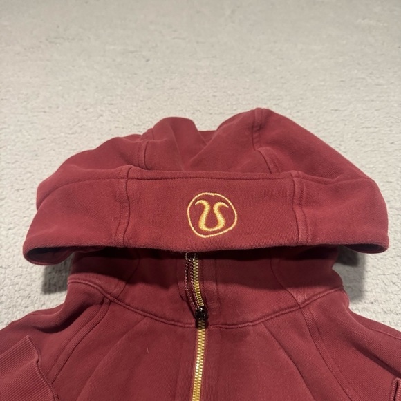 Lululemon Scuba Full Zip Hoodie size 2 mlwi mulled wine gold - Picture 4 of 14